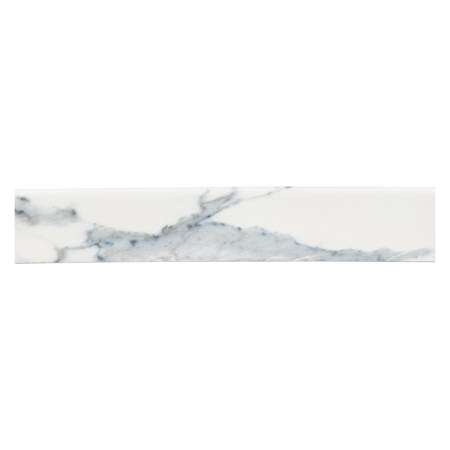 Ackland Velluto 3" x 24" Polished Porcelain Grout or Thin-Set Tile Bullnose - Sold by Carton (7.5 LF/Carton) Baltic