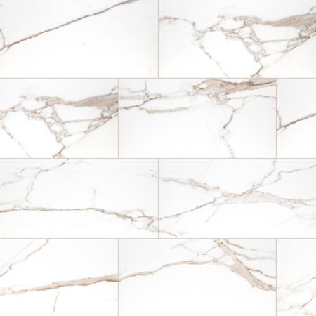 Ackland Velluto - 12" x 24" Porcelain Solid Floor and Wall Tile - Polished Visual - Sold by Pallet (558.72 SF/Pallet) Meringue