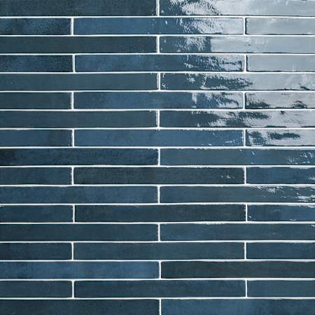 Ackland Westley - 2" x 18" Porcelain Floor and Wall Tile - Glossy Visual - Sold by Carton (8 SF/Carton) Admiral Night