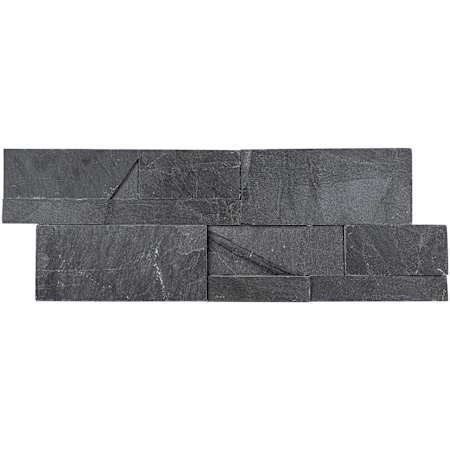 Ackland 9" x 24" Slate Hardscape Wall Tile - Splitface Natural Stone Visual - Sold by Carton (4.5 SF/Carton) Kyoto Noir