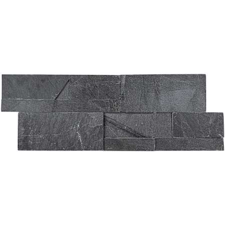 Ackland 9" x 24" Slate Hardscape Wall Tile - Splitface Natural Stone Visual - Sold by Pallet (162 SF/Pallet) Kyoto Noir