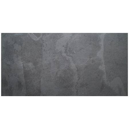 Ackland Camden - 18" x 36" Stone Solid Floor and Wall Tile - Matte and Textured Visual - Sold by Carton (4.5 SF/Carton) Charcoal