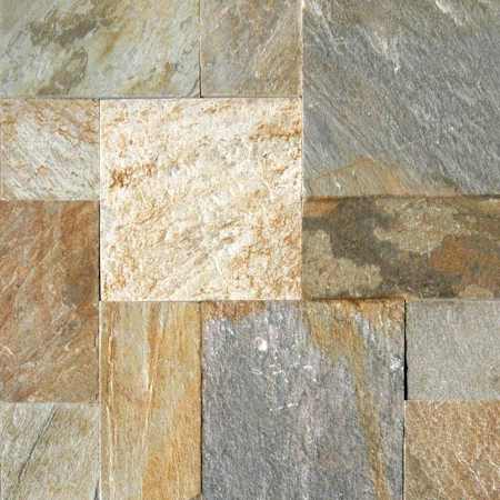 Ackland 16" x 16" Quartzite Square Floor and Wall Tile - Textured Visual - Sold by Carton (16 SF/Carton) Sydney Glow
