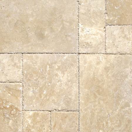 Ackland Marzana - 16" x 24" Travertine Block Random Floor and Wall Tile - Textured Visual - Sold by Carton (16 SF/Carton) Dune