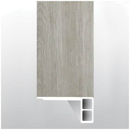 Ackland Ackland Vinyl Trims 94" x 3" Vinyl Glue Down or Nail Down Vinyl Flooring Stair Nose - Sold by Piece (7.83 LF/Piece) Arbor Smoke