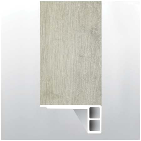 Ackland Ackland Vinyl Trims 94" x 3" Vinyl Glue Down or Nail Down Vinyl Flooring Stair Nose - Sold by Piece (7.83 LF/Piece) Easton