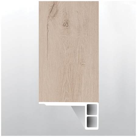 Ackland 96" x 3" Vinyl Glue Down or Nail Down Stair Nose - Sold by Piece (8 LF/Piece) Frosty Fir