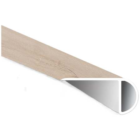 Ackland Ackland Vinyl Trims 94" x 2" Vinyl Glue Down or Nail Down Vinyl Flooring Stair Nose - Sold by Piece (7.83 LF/Piece) Frosty Fir
