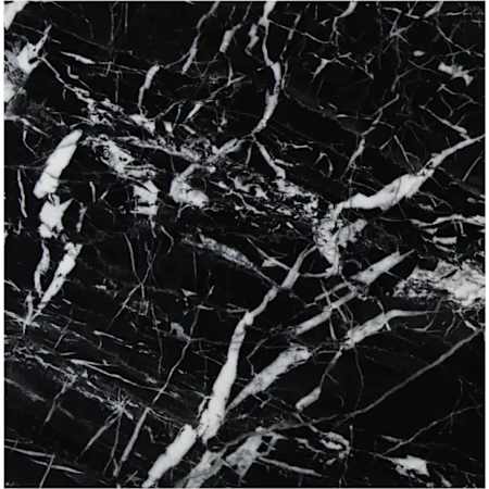 Ackland 12" x 12" Marble Solid Floor and Wall Tile - Polished and Satin Visual - Sold by Carton (5 SF/Carton) Imperial Ink