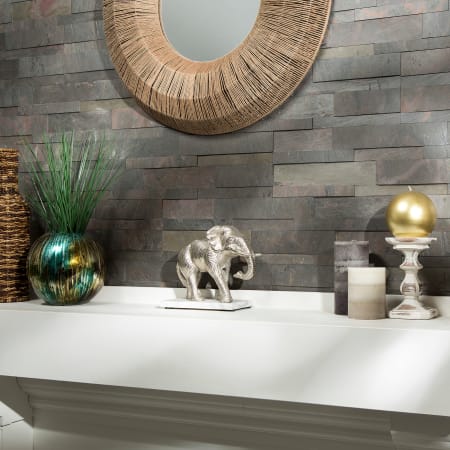 ACP Aspect - 6" x 24" Peel and Stick Backsplash Wall Tile - Sold by Carton (1 SF/Carton) Raised Kilnstone
