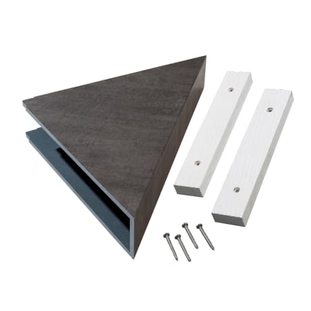 ACP Palisade 7" x 15" PVC Shower Shelf Ashen Slate