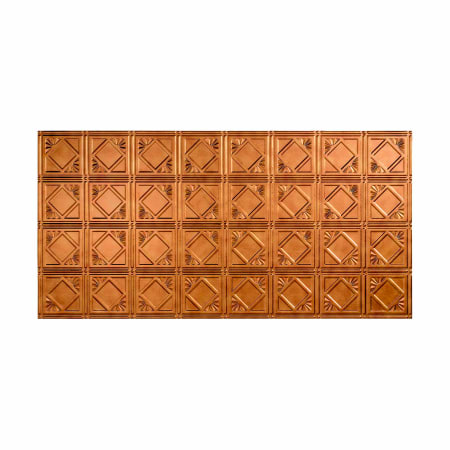 ACP Fasade - 48" x 24" Faux Tin Ceiling Tiles - (5 Pack) - 40 Sq Ft - Traditional Diamonds Antique Bronze