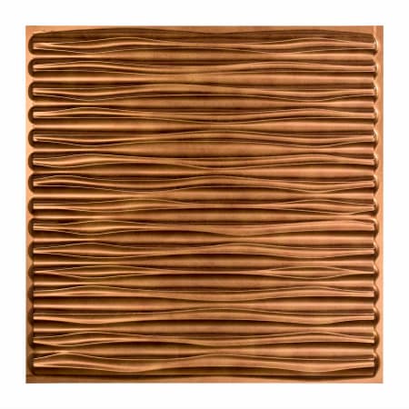 ACP Fasade - 24" x 24" Dunes Contemporary Wave Lay In Ceiling Tiles - Pack of (5) Antique Bronze
