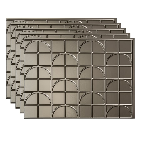 ACP Fasade 18" x 24 Crescent Vinyl Wall Tile - Sold by Carton (15 SF/Carton) Brushed Nickel