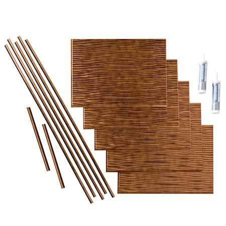 ACP Fasade - 18" x 24" Rectangle Wall Tile - Polished Visual - Sold by Carton (15 SF/Carton) Antique Bronze