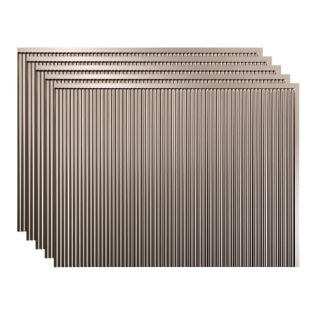 ACP Fasade - Pack of (5) 18" x 24" Rectangle Wall Tile - Polished Visual - Sold by Carton (15 SF/Carton) Brushed Nickel
