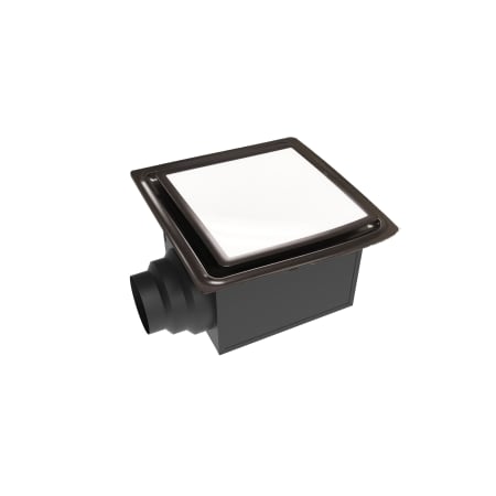 Aero Pure Designer Series 50 - 110 CFM 0.9 Sone Ceiling Mounted Energy Star Certified Bath Fan with LED Lighting, Adjustable Speed, and Humidity Sensor Oil Rubbed Bronze