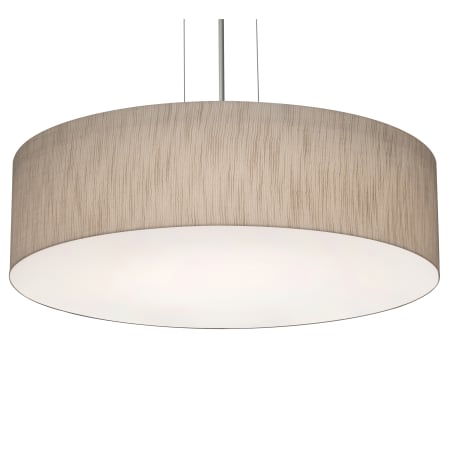 AFX Anton 3 Light 20" Wide Suspension Pendant with Laminated Shade Satin Nickel