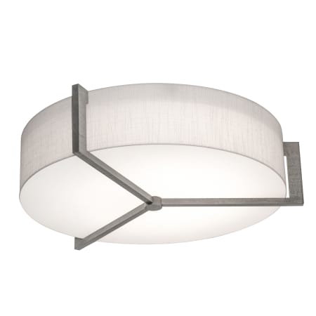 AFX Apex 3 Light 17" Wide Flush Mount Drum Ceiling Fixture Weathered Grey