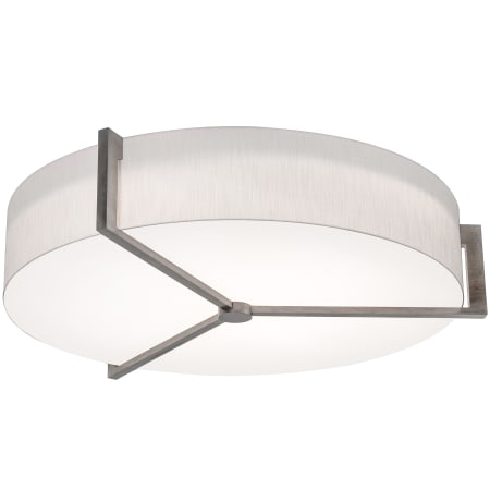 AFX Apex 4 Light 34" Wide Flush Mount Drum Ceiling Fixture Weathered Grey / Linen White / White