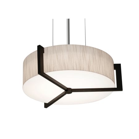 AFX Apex 2 Light 15" Wide Suspension Pendant with Laminated Shade Espresso