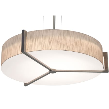 AFX Apex 34" Wide LED Pendant Satin Nickel / Jute / Weathered Grey / White