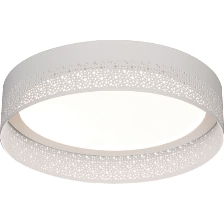 AFX Ash Single Light 12" Wide Integrated LED Flush Mount Drum Ceiling Fixture White