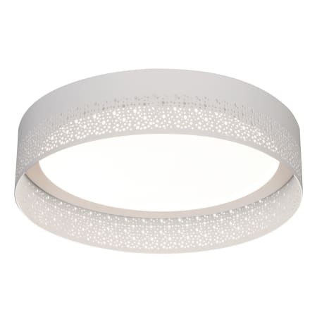 AFX Ash Single Light 16" Wide Integrated LED Flush Mount Drum Ceiling Fixture White