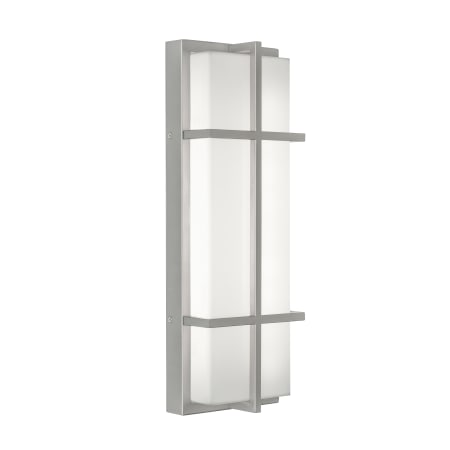 AFX August 20" Tall LED Outdoor Wall Sconce with White Acrylic Shade Painted Nickel / White
