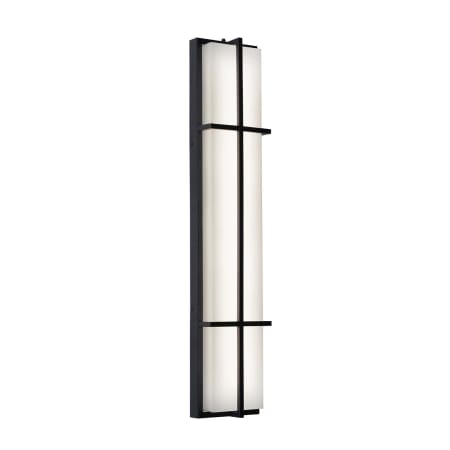 AFX August 36" Tall LED Outdoor Wall Sconce with White Acrylic Shade Black / White