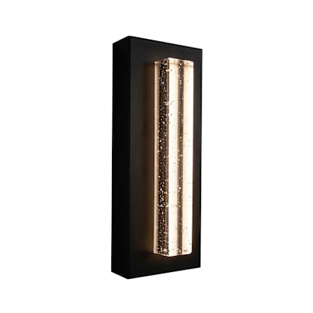 AFX Beam 12" Tall LED Outdoor Wall Sconce with Seedy Glass Shade Black