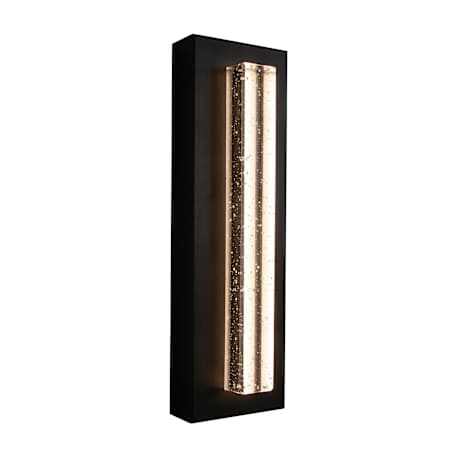 AFX Beam 18" Tall LED Outdoor Wall Sconce with Seedy Glass Shade Black