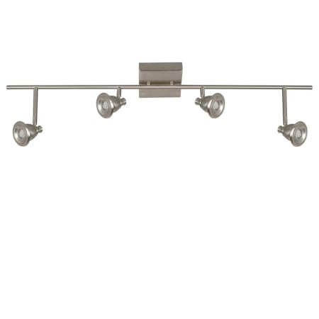 AFX Berlin 4 Light 37" Wide Integrated LED Fixed Rail Linear Ceiling Fixture Satin Nickel