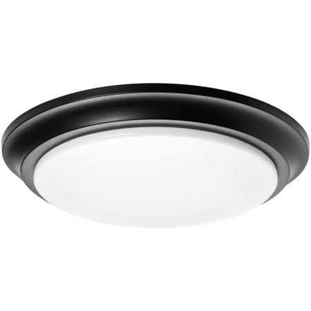 AFX Baron 14" Wide LED Flush Mount Bowl Ceiling Fixture Black / Frosted