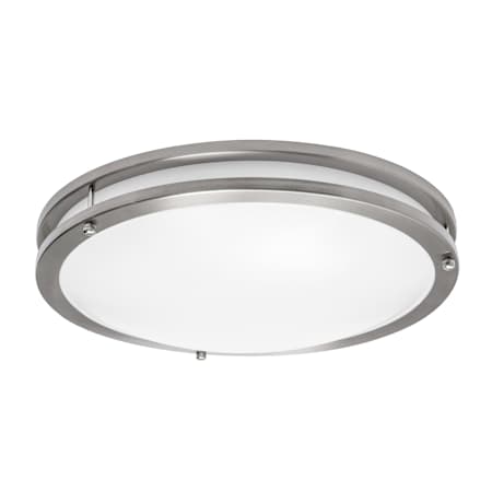 AFX Carlisle 14" Wide LED Flush Mount Bowl Ceiling Fixture Satin Nickel