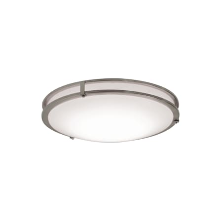 AFX Carlisle 18" Wide LED Flush Mount Bowl Ceiling Fixture Satin Nickel