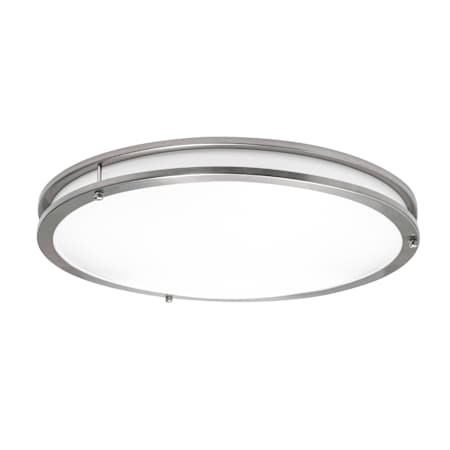 AFX Carlisle 18" Wide LED Flush Mount Bowl Ceiling Fixture Satin Nickel