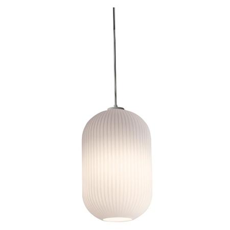 AFX Callie Single Light 5" Wide Mini Pendant White