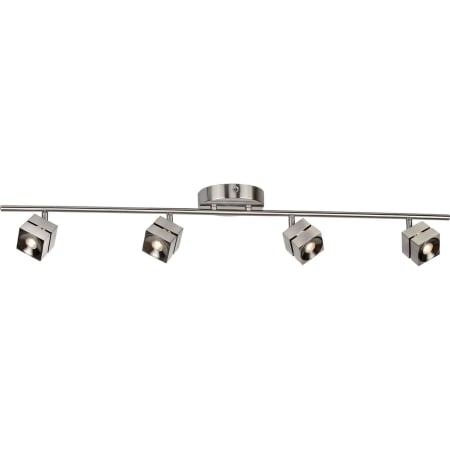 AFX Cantrell 4 Light 37" Wide Integrated LED Fixed Rail Linear Ceiling Fixture Satin Nickel