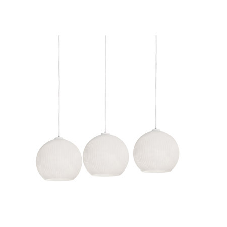 AFX Cleo 3 Light 48" Wide Linear Pendant White