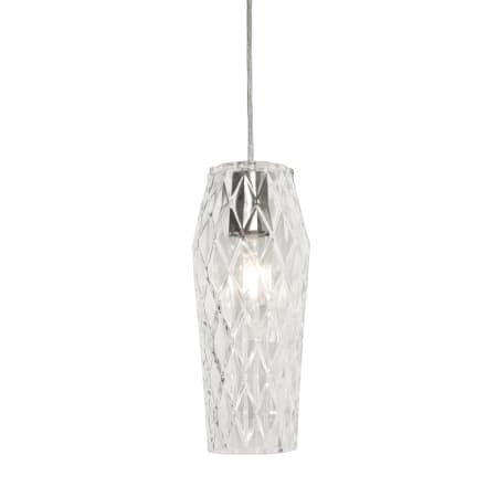 AFX Candice 5" Wide Mini Pendant with Patterned Glass Shade Clear