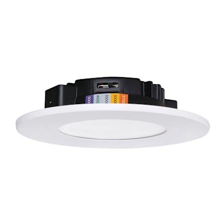 AFX Connor LED Canless Recessed Fixture with 4" Wafer Trim White