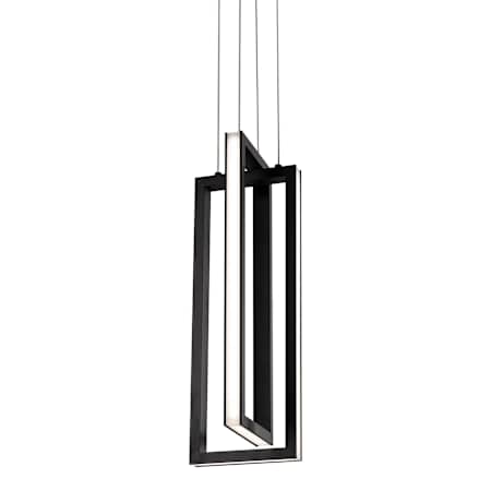 AFX Cole 2 Light 6" Wide LED Suspension Multi Light Pendant Black