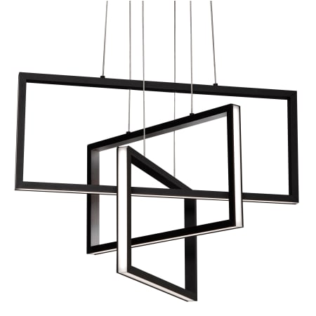 AFX Cole 3 Light 24" Wide LED Suspension Multi Light Pendant Black