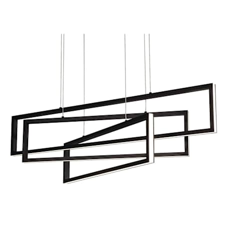 AFX Cole 39" Wide LED Linear Pendant Black