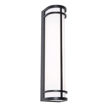 AFX Crain 24" Tall Outdoor Wall Sconce Black