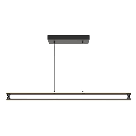 AFX Cass 48" Wide LED Linear Chandelier Black
