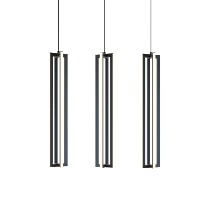 AFX Cass 36" Wide LED Linear Pendant - 7200 lm, 3000K, 90 CRI Black