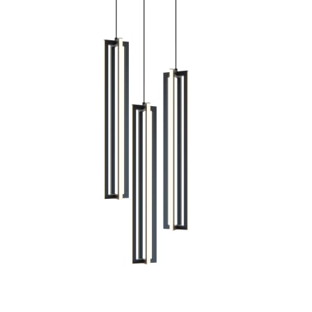 AFX Cass 18" Wide LED Multi Light Pendant - 7200 lm, 3000K, 90 CRI Black