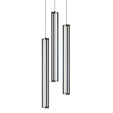 AFX Cass 18" Wide LED Multi Light Pendant - 12000 lm, 3000K, 90 CRI, 108W Black